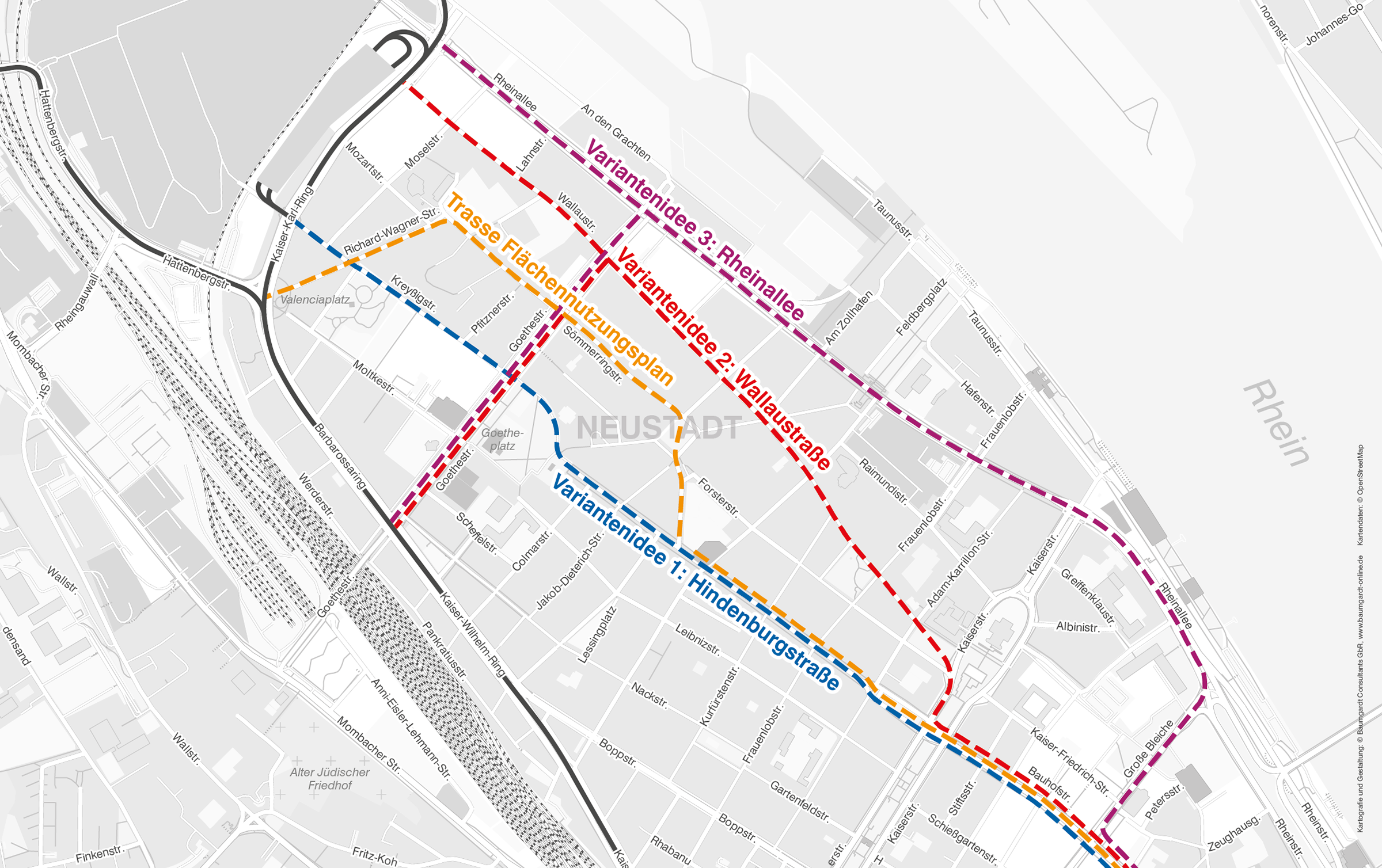 Variantenideen zum Straßenbahnausbauprojekt Variantenideen zum Straßenbahnausbauprojekt